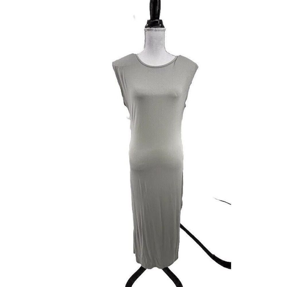 Forever Rose Sleeveless Maxi Dress - Size XL 	Light grayish sage